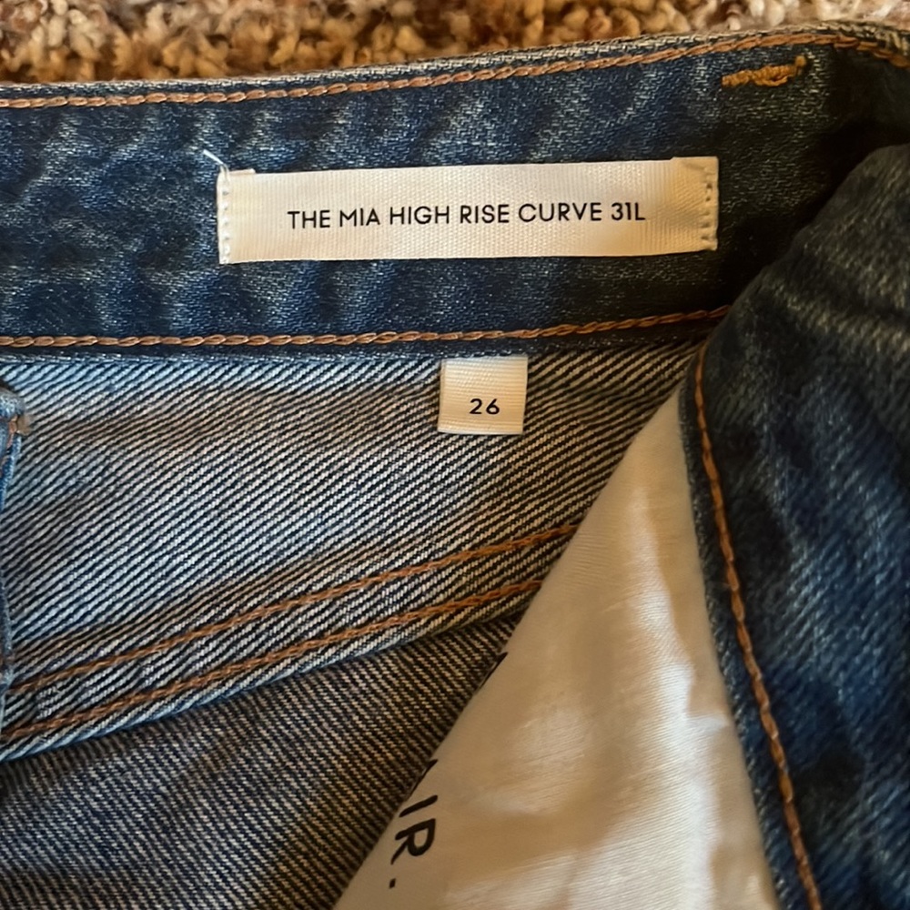 Denim Forum The Mia High Rise Curve 31L! Size 26 - Picture 15 of 15